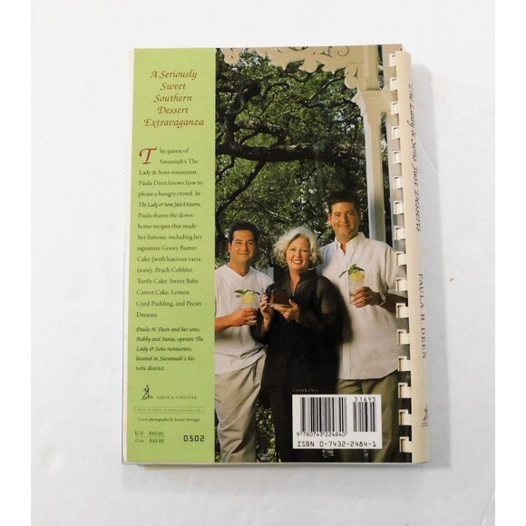 The Lady and Sons Just Desserts Cookbook by Paula H Deen 2002 PB Spiral - Picture 2 of 8